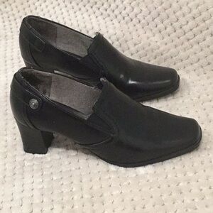 Life Stride Womens Size 5 Black Block Heel Shoes